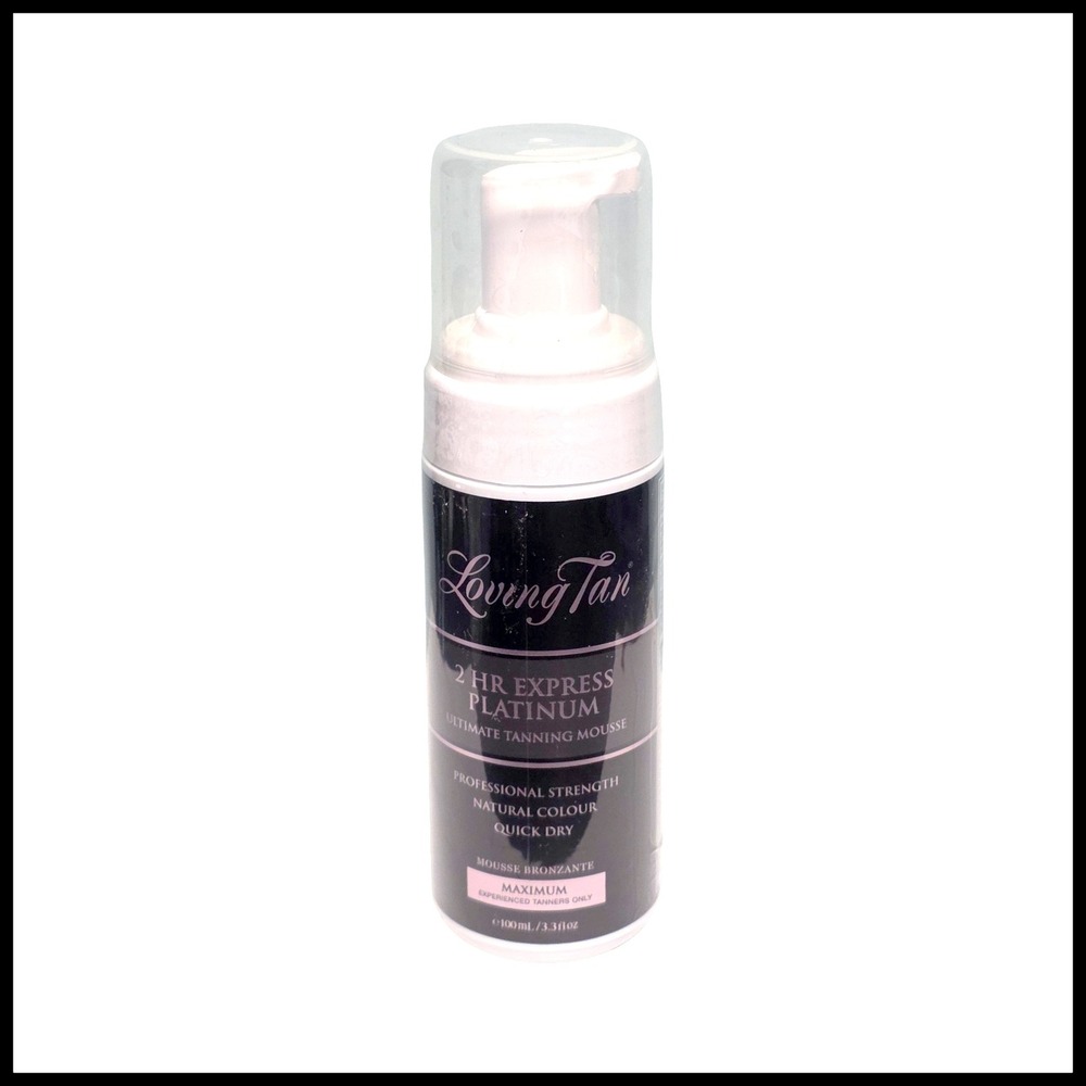Loving Tan 2 HR Express Platinum Ultimate Tanning Mousse 100mL 3.3oz Maximum